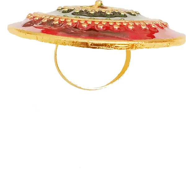 Assamese_Traditional_Red_Black_Colour_Finger-Ring_For_Girls_&_Women